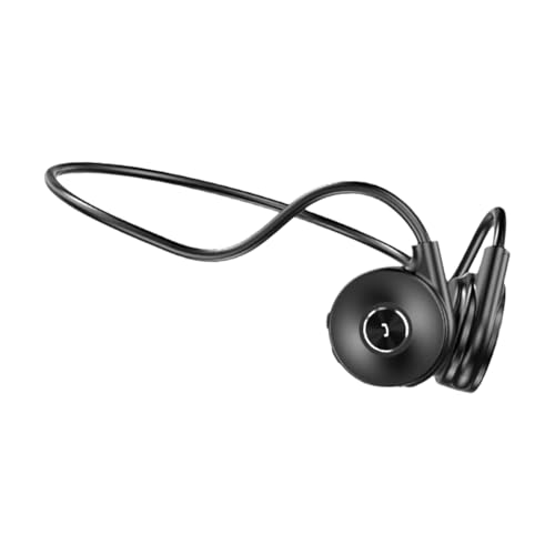 Puthernm Auriculares Bluetooth de Conducción Ósea M1, Nuevos Auriculares Inalámbricos para Correr, Deportes, Estéreo, Batería de Larga Duración, Color Negro.