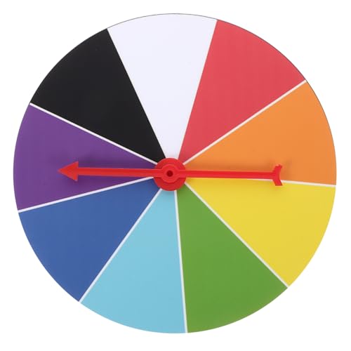Vaguelly 1Pc Erasable Prize Wheel Spinning Turntable for Games Parties and Events Reusable Dry Erase Color Wheel Board Fun for Adults