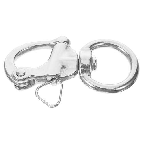 POPETPOP Ding Stainless Steel Quick Release Clip Swivel Buckle Versatile Outdoor Diving Shackle for Camping and Hiking Activities Lightweight and Easy to Use