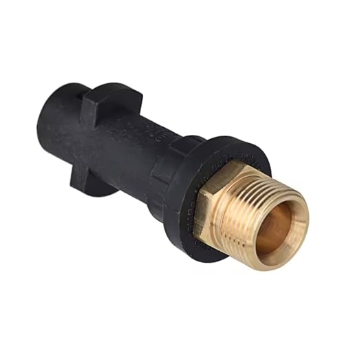 Adaptador AG a salida para limpiador de alta presión, adaptador M22, orificio interior de 14 mm, tamaño de rejilla 1,5 mm, compatible con sistema de conexión Karcher K2, K3, K4, K4, K6, K7