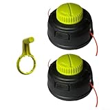 Trimmerkopf für Rasenmäher, 3er-Pack, kompatibel mit P2009 RY15523A RY15523AVNM RY40006 RY251CS, präzises Schneiden, sichere M10 × 1,0 Linksgewinde-Sicherungsmutter, Gartenwartung