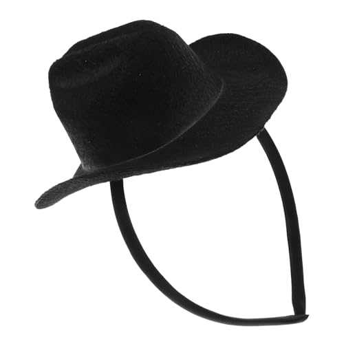 Mini chapeau haut-de-forme noir avec serre-tête confortable pour éviter les chutes