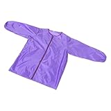 Alasum Painting Apron with Long Sleeves and Front Zipper Soft Breathable Art Smock for Height Oil-resistant Easy-clean Protective Overalls for Boys