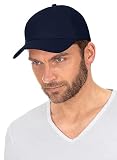 Trigema Herren Baseballmütze Baseball Cap, Blau (Navy 046), One Size (Herstellergröße: 900)