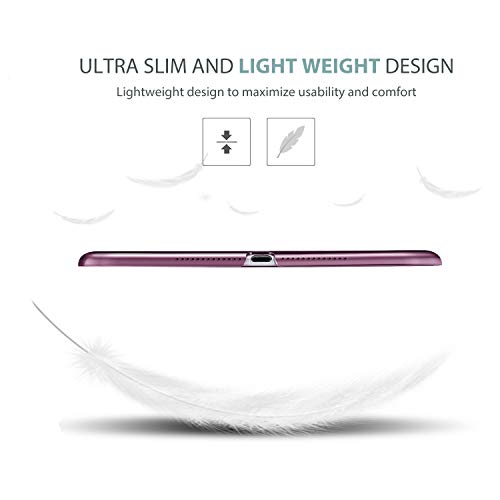 Image of ProCase Smart Case for iPad 9.7 Inch iPad 6th /5th Generation 2018 2017(Model: A1893 A1954 A1822 A1823), Ultra Slim Lightweight Stand Cover with Translucent Frosted Back -Purple
