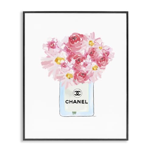 Mixed Pink Floral Fashion Bouquet, 11 x 14 Inch Framed Giclée Print