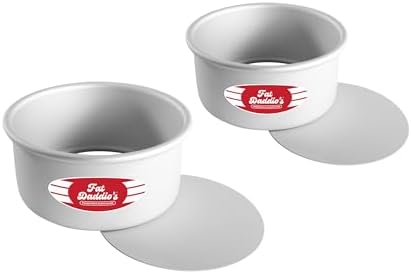 Fat Daddio's PCC-33CASE Anodized Aluminum Round Cheesecake Pans, 6 Piece Set, 3 x 3 Inch - Thumbnail 5