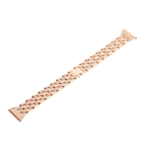 Lurrose Correa de Reloj de Metal Compatible con Galaxy Watch Active Banda Inoxidable con Diseño Elegante y Resistente Accesorio de Moda para Relojes Inteligentes para Ocasiones