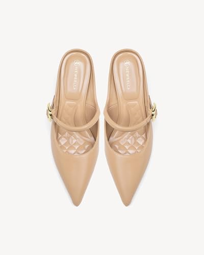 Image of NEWBELLA Women's Pointed Toe Heeled Mules