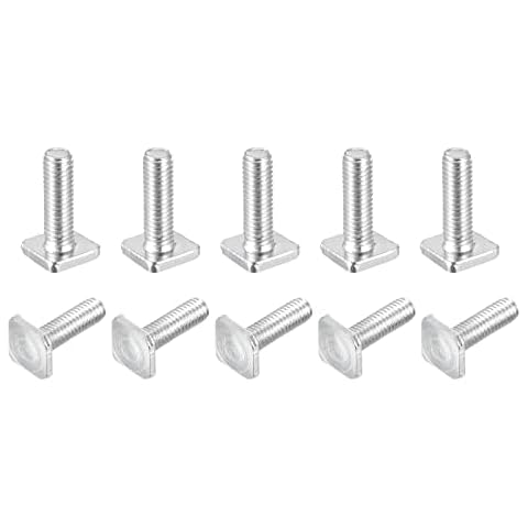 sourcing map Square Head Bolts, 10pcs M6 x 20mm Cover