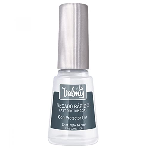 Valmy Secado Rápido – Esmalte de Uñas Top Coat para Brillo y Protección - 14 ml