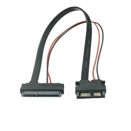 Cable SATA Serial 22Pin 7+15 hembra a Slimline SATA 13Pin 7+6 macho 30 cm miniatura 2