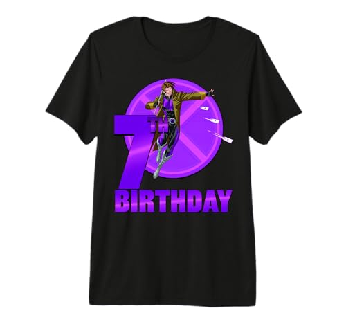 T-shirt Premium Gambit Marvel X-Men en coton peigné haut de gamme
