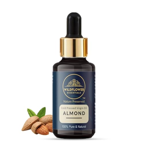 Image of Cold Pressed Sweet Almond Oil Pure & Natural for Face Skin Hair & Body (30ml)