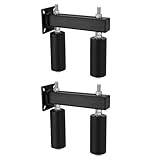 Venussar 6 Inch Slide Gate Guide Rollers, Gate Roller Guide with Heavy Alloy Steel Assembly Dual Hard Nylon Rollers Rust Proof Sliding Gate Rollers Slide Gate Guide Post Rollers(2 Pack)