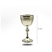 Gold-Plated Brass Chalice Cup – Elegant Wine Goblet, Medieval Chalice Goblet for Parties – Golden Goblets, Brass Glass, Perfect Gold Chalice for Special Occasions and Decor 210 ml capacity 18 Cms