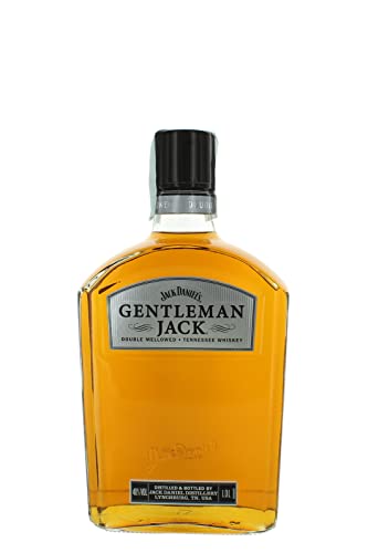 Jack Daniel's Gentleman Jack Tennessee Whiskey, Doble Filtrado, Whiskey Sabor Vainilla y Cítrico, 40% Vol. Alcohol, 1Litro