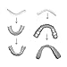 Instant Snap Veneers Dentures Fake Teeth Smile Serrated Denture Teeth Top Or Bottom Comfort Fit Flexible Teeth Socket to Make White Tooth Beautiful Neat