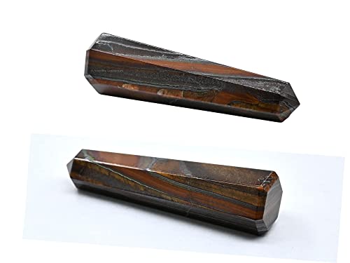 Image of Amazing Gemstone Red Tiger Eye Crystal Towers - Natural Healing Crystal Point Obelisk for Reiki Healing and Crystal Grid (2 inch to 3 inch INCH)