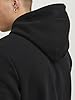 JACK & JONES Men's Jjecorp Logo Sweat Hood Noos Hoodie, Black (Black Detail:Reg Fit), Large #5