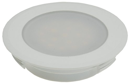 ChiliTec LED Einbauleuchte Treppenlicht 230V Stufenleuchte f&uuml;r Unterputz Dosen 2Watt 230Lumen Leuchte f&uuml;r 60mm UP-Dosen Stufenbeleuchtung Schraubenlose Montage Warmwei&szlig;