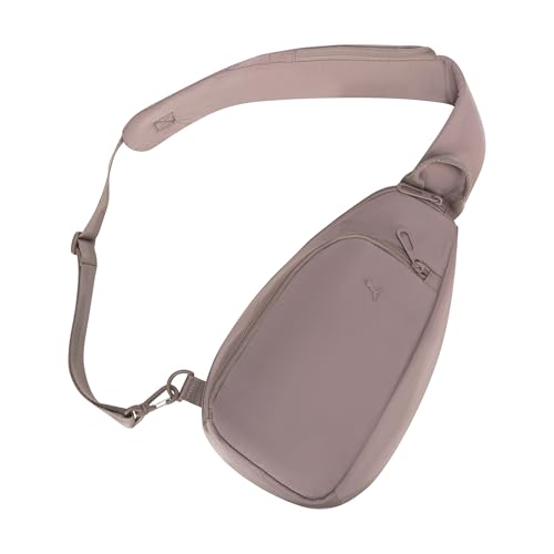 Image of PUMA Women's Myriad Sling, Sporty Hands-Free Bag with Reversible Strap & Dual Compartments, Sandstone, One Size