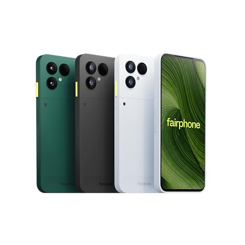 Fairphone Gen. 6 (reparierbares, nachhaltiges und langlebiges Smartphone (6,31"-Display, 50-MP-Dual-Kamera, 8GB/256GB, 4415 mAh, Android 15)) inkl. iFixit Schraubendreher