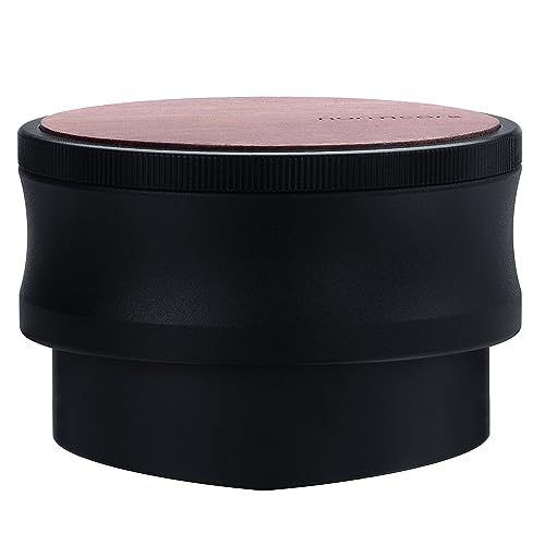 Normcore 58.5mm Coffee Gravity Distributor - Espresso Coffee Leveler Tool for 58mm Portafilter - Gravity Adaptive Coffee Distributor Leveler with Titanium PVD Coating V Blade Base