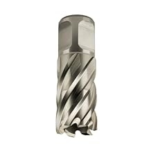 Slugger by Fein HSS Annular Cutter with Pilot Pin for Precision Drilling - High-Durability Steel, 1" Cutting Depth, 9/16" Bore Diameter, 3/4" Straight Shank - 63134143041