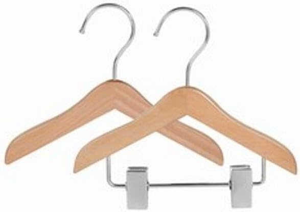 for Doll 6 Wooden Hanger Set (2 top Hangers and 8 Pant/Skirt)