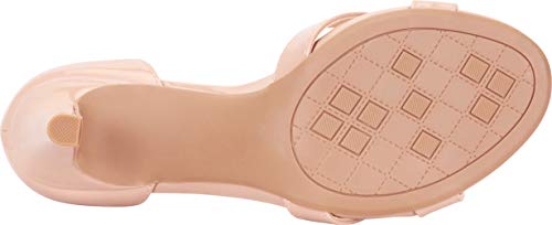 Cambridge Select Women's Open Toe Crisscross Strappy Comfort Mid Heel Sandal,9 B(M) US,Dark Beige Patent PU - Image 3