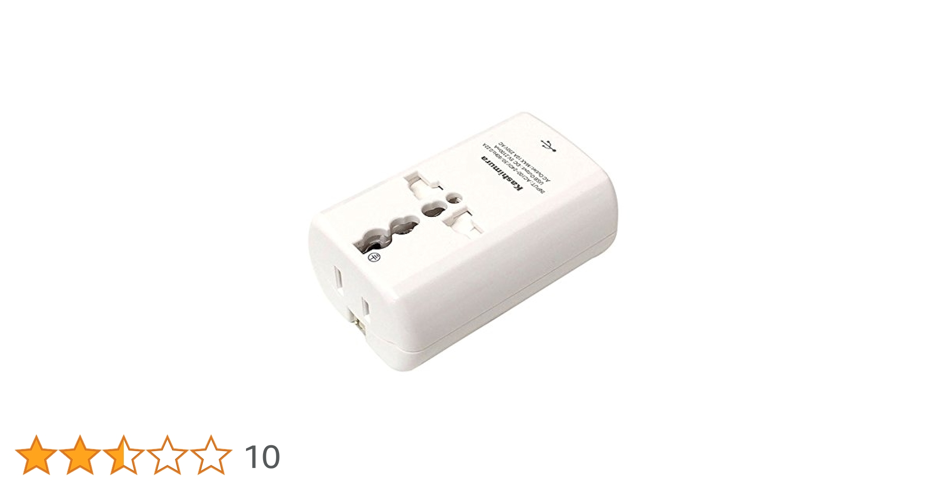 未使用Kashura カシムラ　海外旅行用変圧器　海外旅行用電源プラグ　セット 海外用変圧器 110-130V/35VA – kashimura