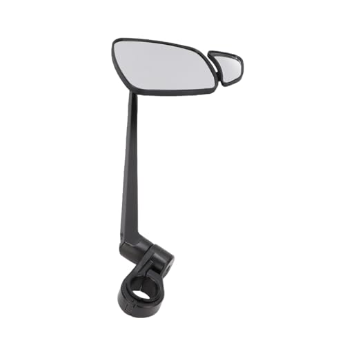 Espejo retrovisor para bicicleta Asixxsix con vidrio HD de gran tamaño y rotación completa