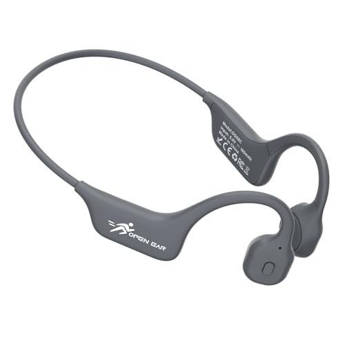 SANOTO Bone Conduction Headphones Bluetooth Open Ear Headphones with Mic, Lightweight Bone Conduction Earbuds IPX5 Waterproof Sport Wireless Earphones for Running Cycling Workout