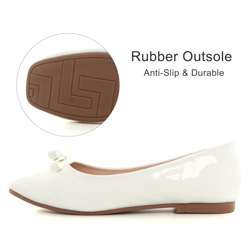 Image of Dear Time Women's Casual Foldable Ballet Flats Square Toe Ballerina Flats Shoes Comfortable
