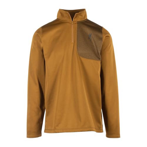 Browning Men's A0006052 Porter 1/4 Zip - Medium - Tapenade