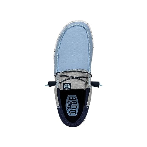 HEYDUDE Wally Tri Varsity Light Blue Size M6 | Men's Shoes | Men's Slip On Loafers | Comfortable & Light-Weight2