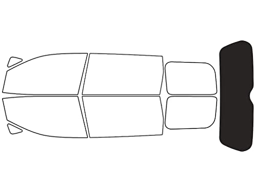 Rvinyl Window Tint Kit Compatible with Nissan Quest 2011-2016 - Rear Windshield Precut Kit - 20%