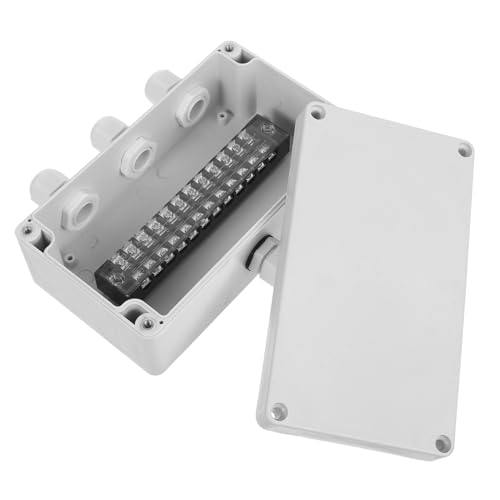 Caja de conexiones de plástico TOPBATHY estanca para cables y proyectos eléctricos exteriores