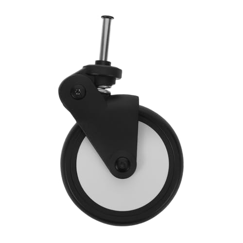 Hemobllo Ruota di Ricambio per Passeggino Ruota Girevole in Gomma con Struttura Quick-detach per Manovrabilità Facile e Pulizia Veloce Compatibile con Carrelli e Lettini Accessorio