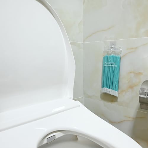 Image of 50PCS Disposable Crevice Cleaning Brush Kit, Disposable Toilet Brush, Window Sill, Keyboard, Car AC Cleaner (Blue)