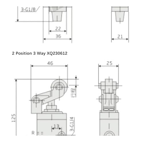 Valve pneumatique XQ25061 à commande par tige pour commutation fluide - 6