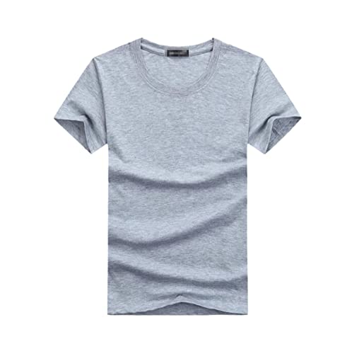 T-shirt d'été en coton premium homme gris XXL aux finitions soignées