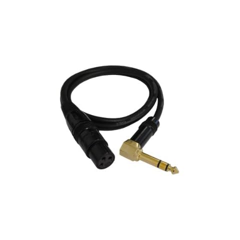 Audio 2000s E20103 1/4" TRS Right Angle to XLR Female 3 Ft Cable Cover
