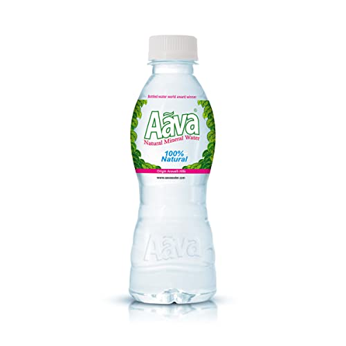 Aava Naturally Alkaline Mineral Water Mini Bottle | Origin Aravalli Hills | 100% Alkaline pH 8.0+ | Benefits of Calcium & Magnesium (Pack of 48 bottles)