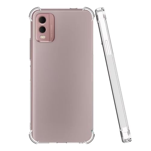 Image of Skyro Nokia C32, [Bumper] Exculsive Transparent with Shockproof Slim Back Cover Case for Nokia C32 - Transparent