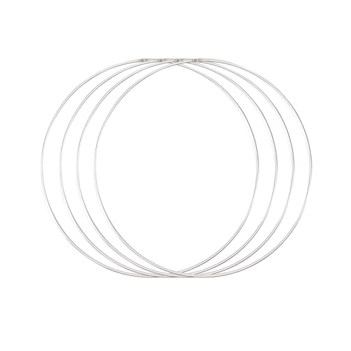 Vaessen Creative Metallringe 30 cm x 3 mm Kreis zum Basteln - 4 Stück...