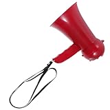 HOLIDYOYO Portable Lightweight Megaphone Speaker with Recording Function Volume Roller Hand Strap for Cheerleading Sporting Events and Event Organizers