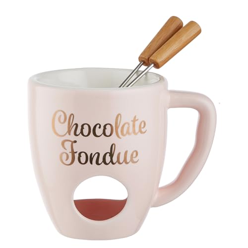 BUTLERS Schokofondue Tasse 200ml Teelichthalter, Schokoladenfondue 2 Personen Fondue-Set Porzellan -CHOCOLATE FONDUE Tasse zum Schokolade Schmelzen Weihnachten Mini Schokobrunnen Tasse für Teelicht BUTLERS Schokofondue Tasse 200ml Teelichthalter, Schokoladenfondue 2 Personen Fondue-Set Porzellan -CHOCOLATE FONDUE Tasse zum Schokolade Schmelzen Weihnachten Mini Schokobrunnen Tasse für Teelicht