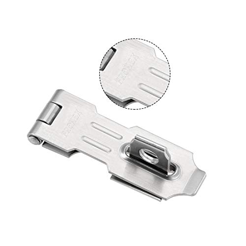 Image of uxcell Padlock Hasp Door Clasp Hasp Latch Safety Bolt Lock Latch Stainless Steel